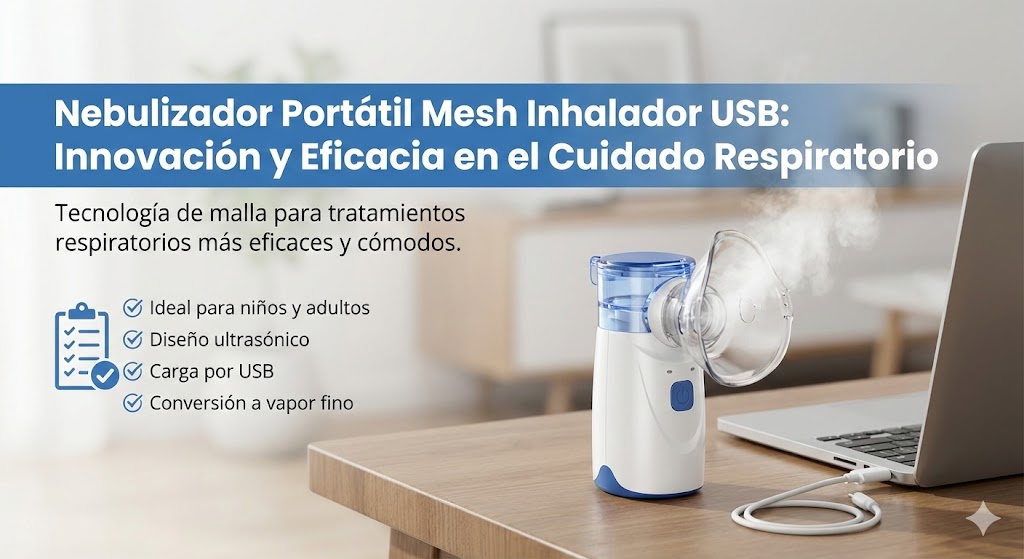 Nebulizador Portátil Mesh Inhalador USB: Innovación y Eficacia en el Cuidado Respiratorio