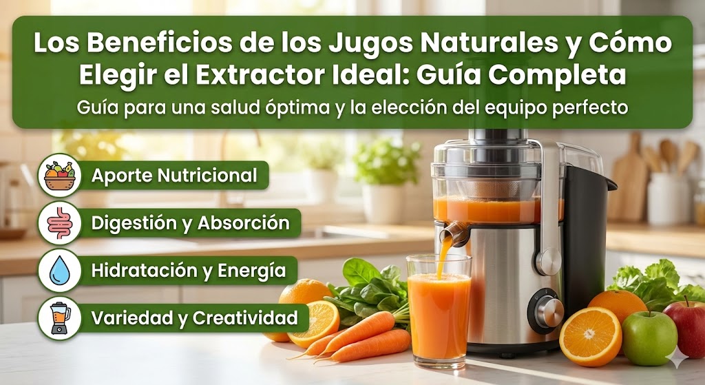 Los Beneficios de los Jugos Naturales y Cómo Elegir el Extractor Ideal: Guía Completa