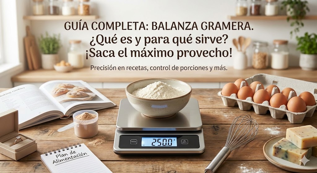 🧁 ¿Qué es una balanza gramera y para qué sirve? Guía completa para sacarle el máximo provecho