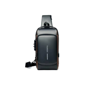 Mochila Urbana Antirrobo Sd Negro Impermeable Puerto Usb 6 Bolsillos