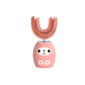 Cepillo De Dientes Electrico En Forma De U Niños Ultrasonico Color Rosa
