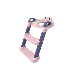 Asiento Adaptador Infantil Con Escalera Kiddos Color Rosa
