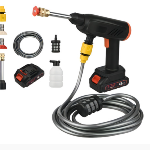 Hidrolavadora Inalámbrica Pistola De Lavado Alta Presión Tomtary Gn-848 Color Negro