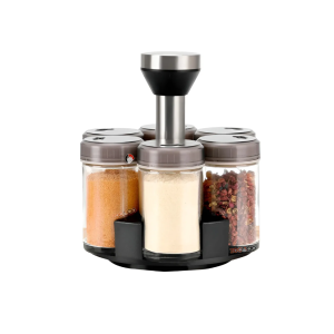 Condimentero Giratorio Para Especias Organizador Cocina X6 Color Gris