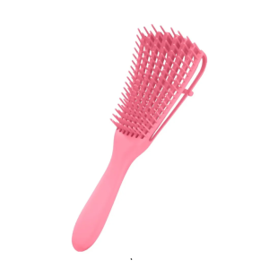 Cepillo Para Cabello Rizo Peine Pulpo Rosa