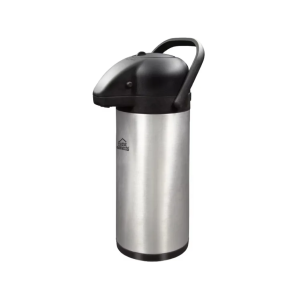 Termo Bomba Para Café Con Dispensador 3 Lt Home Elements Color Plateado