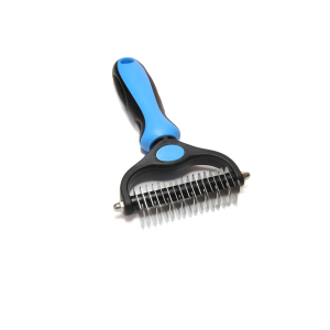 Cepillo Quita Nudos Deslanador Pelo Muerto Grande Color Azul