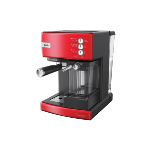 Cafetera Oster® Automática Primalatte de Espresso Cappuccino Roja