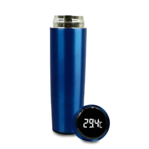 Termo Digital Inteligente De Acero Inoxidable 500ml Color Azul