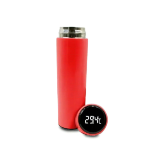 Termo Digital Inteligente De Acero Inoxidable 500ml Color Rojo