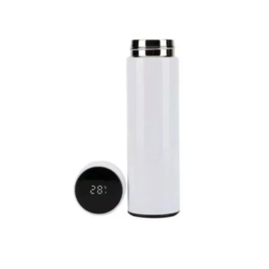 Termo Digital Inteligente De Acero Inoxidable 500ml Color Blanco