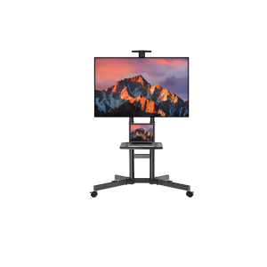 Soporte Tv Pedestal Con Ruedas 32-70 Pulgadas Color Negro