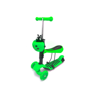 Scooter Tripatin San Antonio Infantil 3 En 1 Con Luces Color Verde Dólar