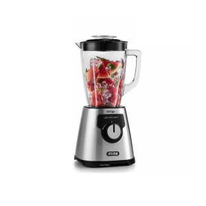 Licuadora Imusa Ultraforce 600 Watts Vidrio 2.2 Litros Plateado