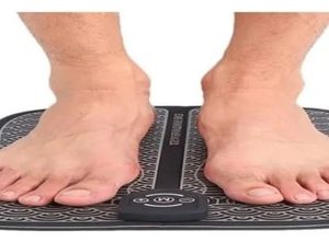 Tapete Masajeador Electroestimulador De Pies Circulacion Color Negro