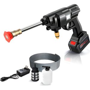 Hidrolavadora Inalambrica Portatil Auto Hidrojet Lavado Negr Color Negro Frecuencia 50 Hz/60 Hz