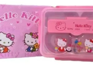 Lonchera Infantil Porta Comida Rosada Hello Kitty