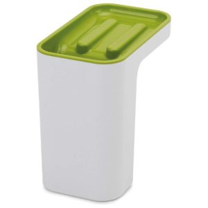 Soporte De Esponja Fregadero Adherente Cocina Organizador Blanco/verde