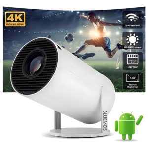 Mini Proyector Bluemos 4k Hd 1080p 8000lm Con Bluetooth Y Wi-fi