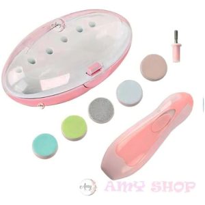 Lima Eléctrica Uñas Para Bebes Color Rosa