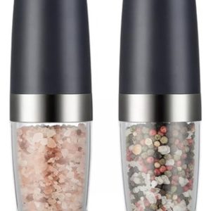 Molinillo De Condimentos Pimientero Electrico Salero Negro