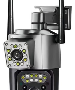 Cámara Seguridad Ptz V380 Doble Lente Wifi Exterior Visión Nocturna 2mp