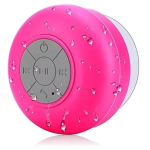 Parlante Alta Voz Recargable Ducha Bluetooth Resiste Agua Color Fucsia