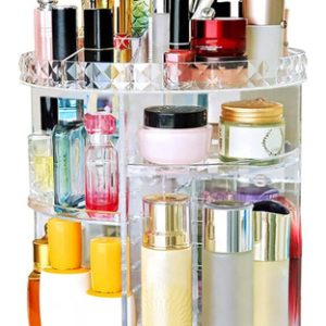 Organizador Maquillaje Gira 360 Gris