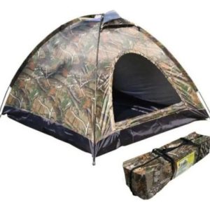 Carpa Camping Camuflada Para 2 A 3 Personas Gris