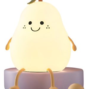 Lampara Silicona Pera Dormitorio 7 Colores Luz Nocturna Led Pera Silicona