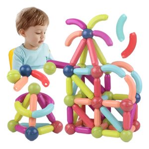 Fichas Magnéticas Bloques Construcción Juego Educativo Armar 36 Construcción