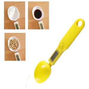 Cuchara Balanza Gramera Peso Digital 500g X 0.1g Lcd Color Amarillo