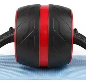 Rueda Rodillo Entrenamiento Abdominal Grueso Antideslizante Color Negro