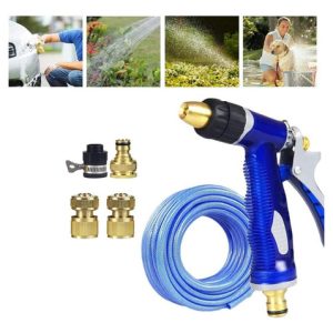 Boquilla Ajustable Para Manguera Control Flujo De Agua Blanco