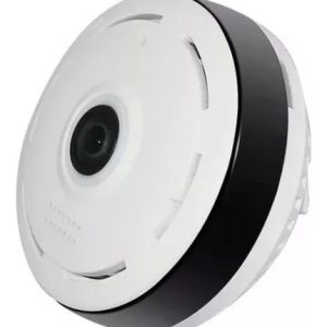Camara Platillo Ojo De Pez Wifi Seguridad Inalambrica V380 Blanco