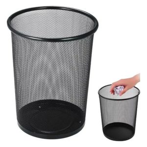 Cesta De Basura Grande Malla  Negro