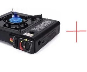 Estufa Portatil Estufa 1 Puesto Camping Estufa Fogon +  Gas Negro