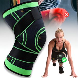 Rodillera Deportiva Prime Bike Compresión Ajustable Gris Para Deporte