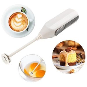 Batidor Electrico Personal Potente Espuma Mezclador Portátil Color Blanco