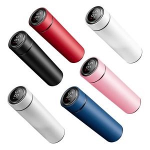 Termo Digital Acero Inoxidable Inteligente 500ml Color Rosa