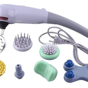 Masajeador Eléctrico Tecnohogarjs 7 Cabezales Masaje Corporal Vibration Gris