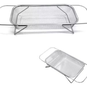 Escurridor De Acero Expandible Loza Frutas Y Verduras Plateado