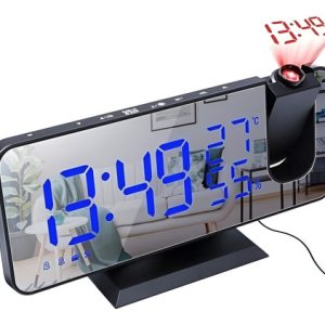 Reloj Despertador Proyector Led Grande Large Projection Usb Digital