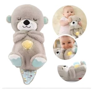 Peluche Nutria Que Respira Y Tranquiliza Sonido Anti Estres Color Nutria Gris