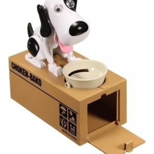 Alcancía Automatica De Perro Come Monedas Guarda Monedas