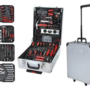 Maleta Set De Herramientas 187 Pcs Kit De Copas Plateado