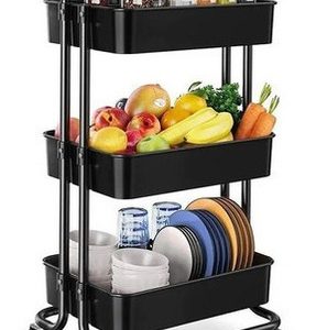 Carro Organizador Auxiliar Color Negro