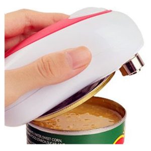 Abridor Abrelatas Eléctrico Enlatados Cocina Hogar Latas Blanco