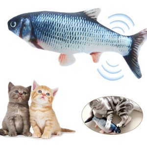 Juguete De Peluche Con Forma De Pez Y Gato Usb Con Hierba Gatera