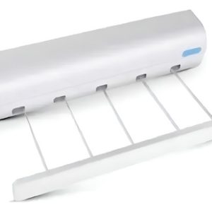 Tendedero Extensible Retráctil Para Ropa 4 Cuerdas De Pared Color Blanco